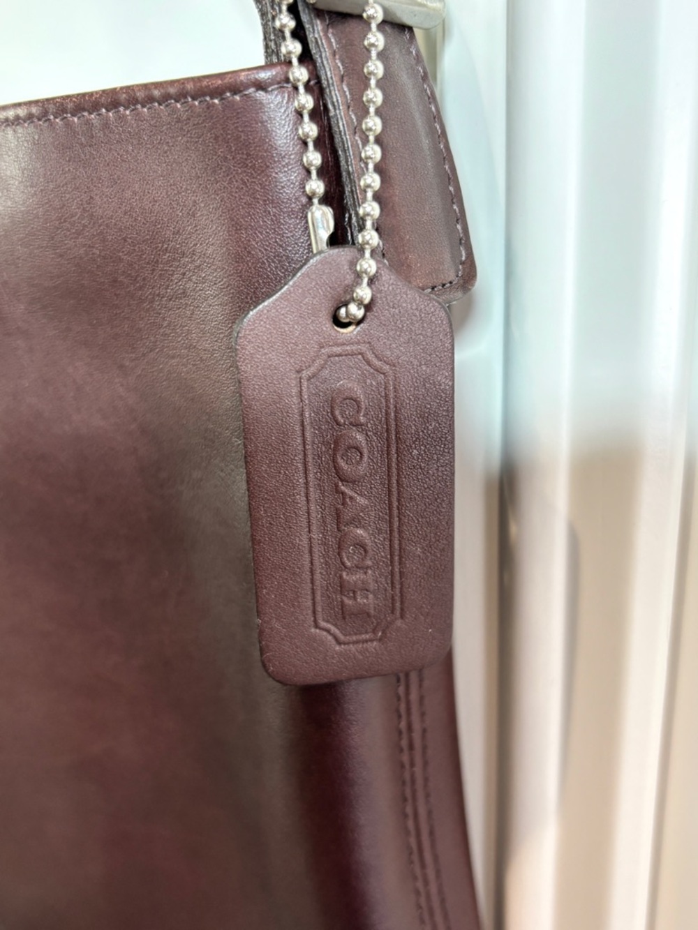 Vintage Coach Legacy Slim Brown Leather Shoulder Bag - Picture 3 of 13